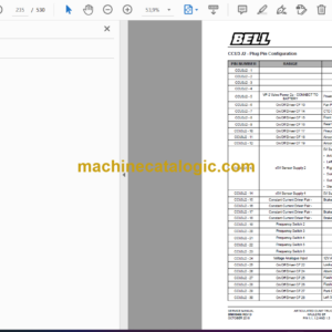 Bell B35E 6X6 ADT, B40E 6X6 ADT, B45E 66 ADT, B50E 6X6 ADT, B60E 4X4 ADT Articulated Dump Truck Service Manual (BN039466)