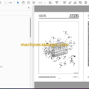 Bell B1830D 6X4 MK VI Articulated Dump Truck Parts Manual (872248)