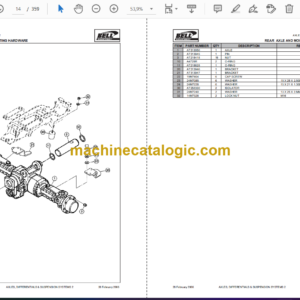 Bell L705D Wheeled Loader Parts Manual (872143)