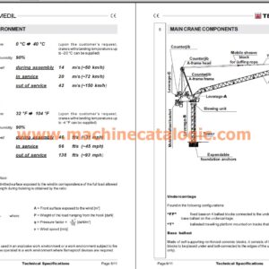 Terex CTL 630-32 HD23 Luffing JIB Tower Crane Full PDF Manual (Erection, Use, Maintenance, Spare Parts)