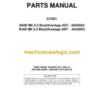 Bell B50D MK, B45D MK 6.3 Blu@dvantage ADT Articulated Dump Truck Service Manual (872281)