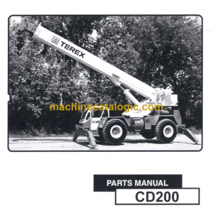 Terex CD200 Crane Parts Manual