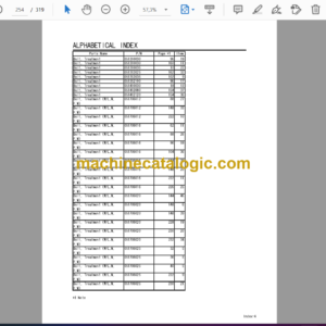 IНI 35 V4 Excavator Spare Parts Manual