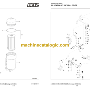 Bell B50D MK, B45D MK 6.3 Blu@dvantage ADT Articulated Dump Truck Service Manual (872281)