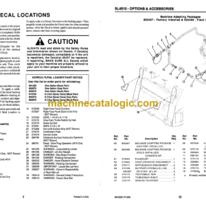 Gehl 4510 Skid Loader Service Parts Manual (904059)