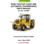 Bell B30B 6X6 ADT Mk I and Mk II Articulated Dump Truck Parts Manual (875004)