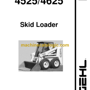 Gehl SL4525, SL4625 Skid Loader Service Parts Manual (907263)