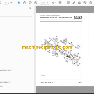 Bell L705D Loader Parts Manual (872143)