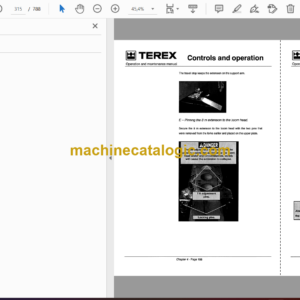 Terex AC40, AC40-2, AC40-2L Crane Maintenance and Operator’s Manual