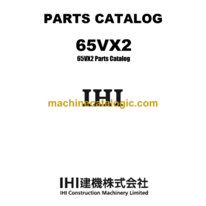 IНI 65VX2 Mini Excavator Parts Catalog