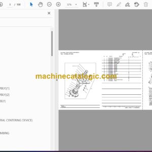 Yanmar S165R Skid Steer Loader Parts Catalog (0CS10-M56500EN)