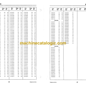 Gehl 4610 Skid Loader Service Parts Manual (906014)