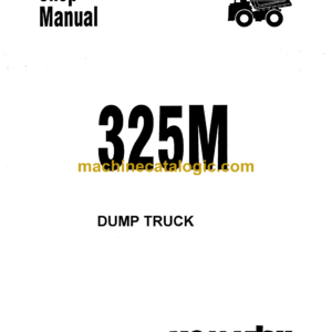 Komatsu 325M Dump Truck Shop Manual (DG611)