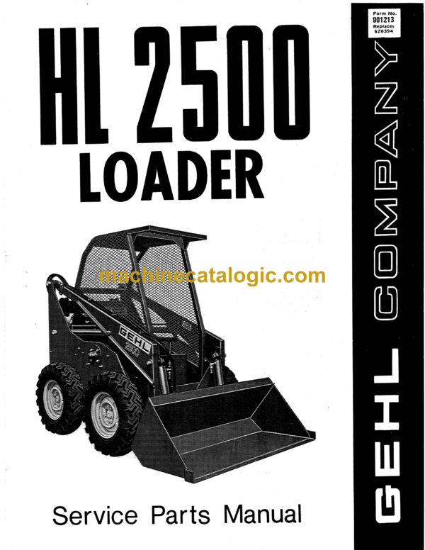 Gehl HL2500 Skid Loader Service Parts Manual (901213)