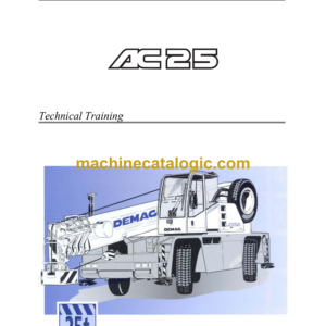 Terex AC25 Crane Technical Training Manual