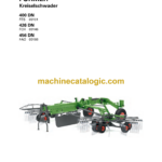 Fendt 400DN, 426DN, 456DN Former Kreiselschwader Betriebsanleitung