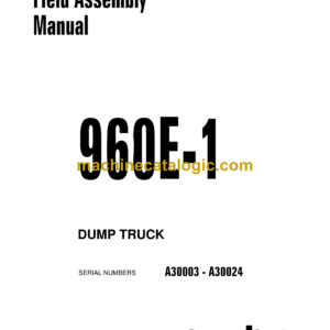 Komatsu 960E-1 Dump Truck Shop Manual (CEAW005502)