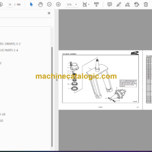 Bell 225A Logger 24HP Wheel Drive Parts Manual (874051)