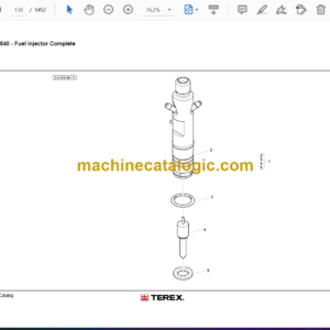 Terex TLB840PS Tier4 Interim Backhoe Loader Parts Catalog