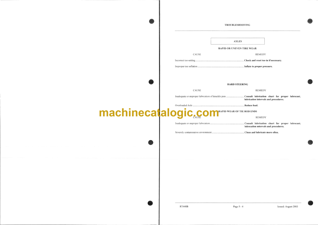 Terex RT440B Crane Operator's Manual