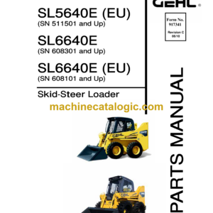 Gehl SL5640E, SL6640E Skid Loader Parts Manual (917341C)