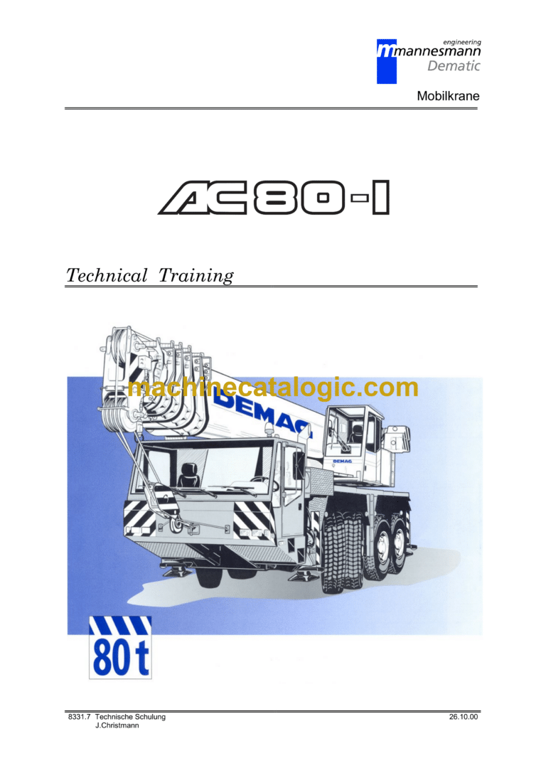 Terex AC80-1 Crane Technical Training