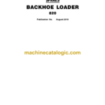 Terex 820 Backhoe Loader Spare Parts Catalog