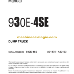 Komatsu 930E-4SE Dump Truck Shop Manual (CEBM030103)
