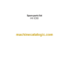 IHI IС50 Spare Parts List