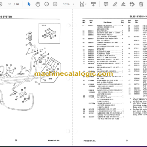 Gehl SL3515, SL3615 Skid Loader Service Parts Manual (904984)