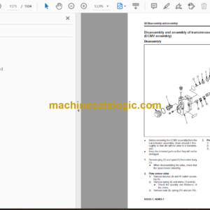 Komatsu HD325-7, HD405-7 Dump Truck Shop Manual (SEN00486-17)