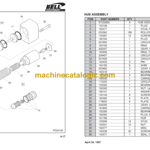 Bell T17C 6X4 Non Tip Timber Truck Parts Manual (872008)