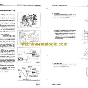 Komatsu HD465-5, HD605-5 Dump Truck Shop Manual (SEBM015208)