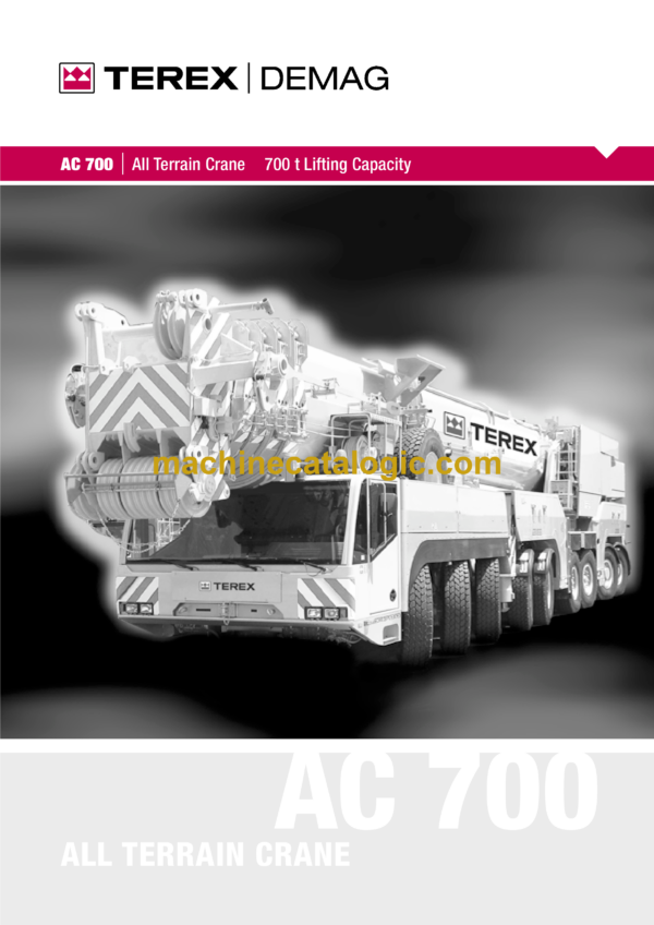 Terex AC700 Crane 700t Lifting Capacity Training Manual