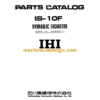 IНI IS-10F Hydraulic Excavator Parts Catalog (SN 10052001-)