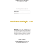 Bell 2406D & 2806D Mk IV Articulated Hauler Operator's Manual (872179)