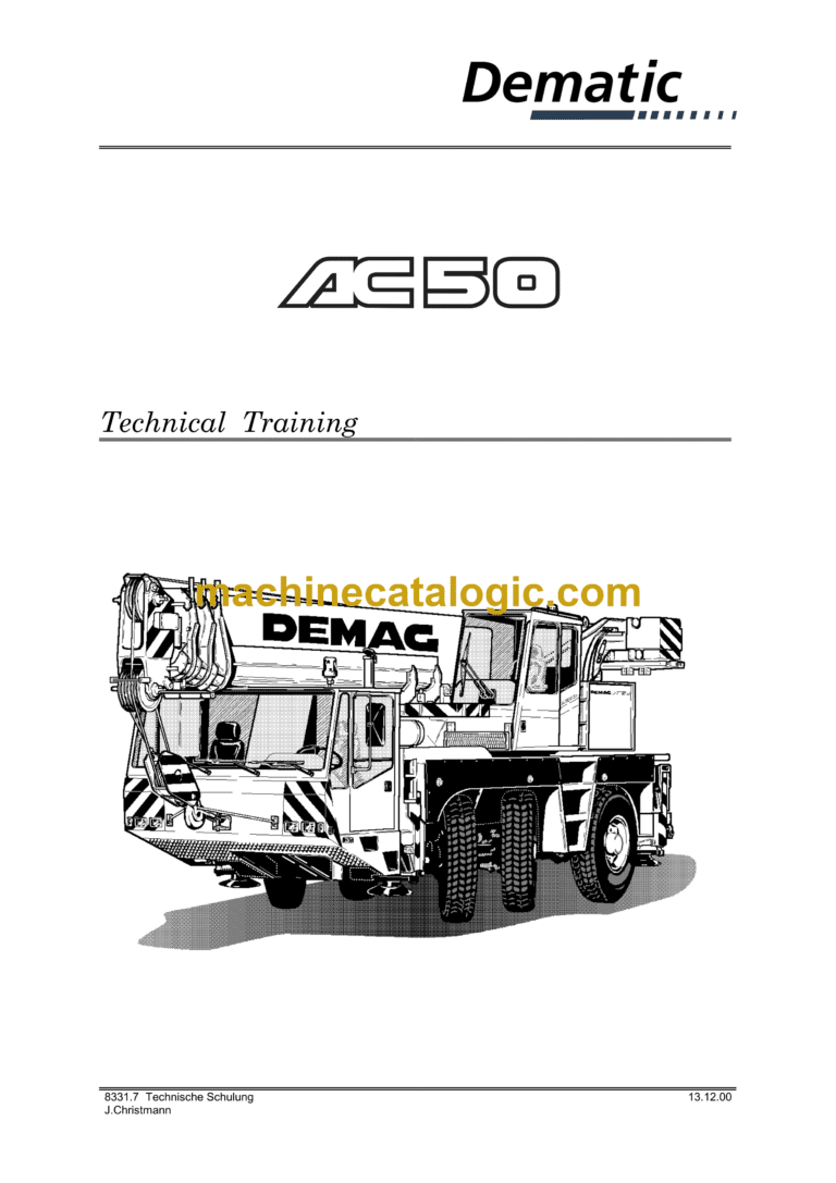 Terex AC50 Crane Technical Training Manual