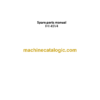 IНI 45V4 Mini Excavator Spare Parts Manual