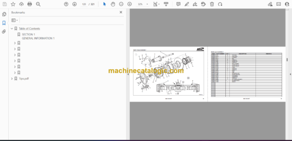 Bell B40C 6X6 ADT Articulated Dump Truck Parts Manual (872035, 872035-01) - Image 2