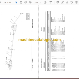 Terex AC55, AC55L, AC550-1 Crane Parts Manual