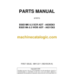 Bell B40D, B35D 6X6 ADT MK 7, B35D 6X6 WDB ADT MK 7 Articulated Dump Truck Parts Manual (872310) (A840D70, A835D70, A836D70)