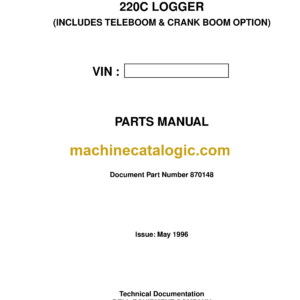 Bell 220C Logger Parts Manual (870148)