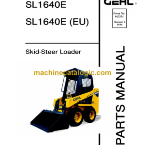 Gehl SL1640E Skid Loader Parts Manual (917374C)