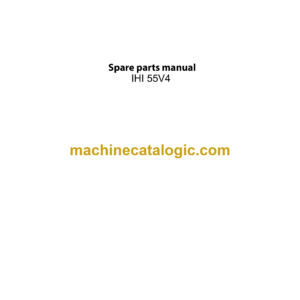 IНI 55V4 Mini Excavator Spare Parts Manual