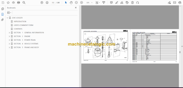 Bell 220C Logger Parts Manual (870148) - Image 2