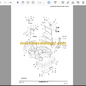 IНI 55V4 Mini Excavator Spare Parts Manual