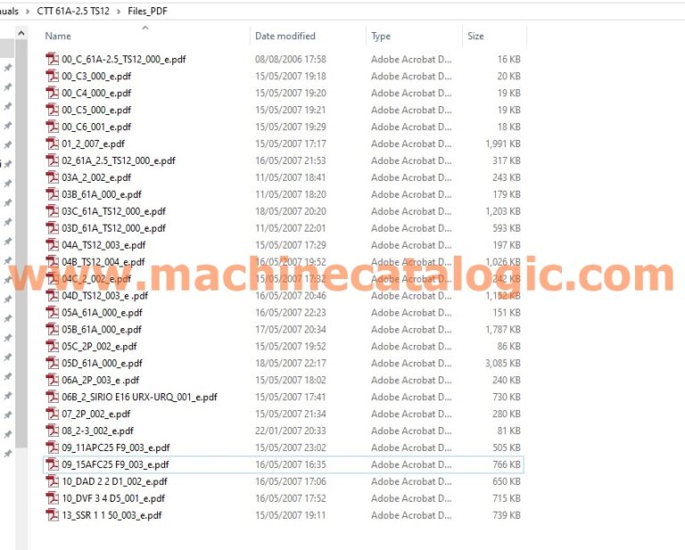 CTT 61/A-2.5 TS12 Flat Top Tower Crane Operation and Maintenance Manual, Erection, Use, Spare Parts Manual