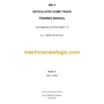 Bell All Large Mk II ADT's Articulated Dump Truck Training Manual