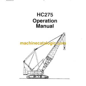 Terex HC275 Crane Operator's Manual