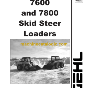 Gehl SL7600, SL7800 Skid Loader Parts Manual (908273)